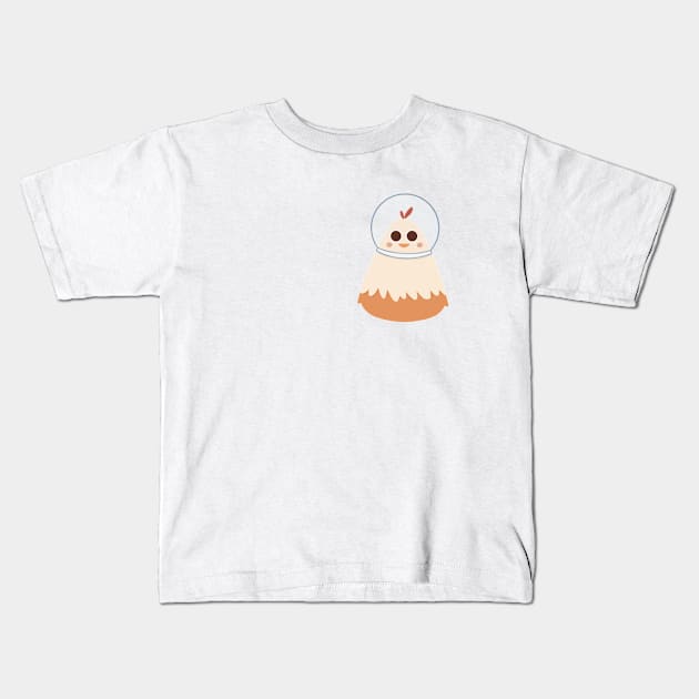 Astronaut hen Kids T-Shirt by Akikodraws